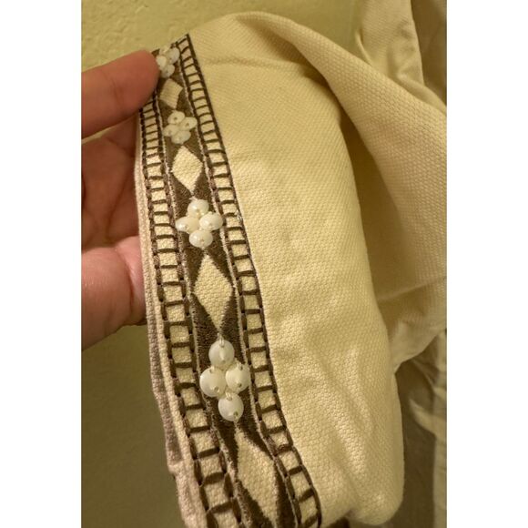 Chico's Beaded Sequined Fully Lined 3/4 Sleeve Jacket - Sz 3 (XL/16) - Picture 9 of 16